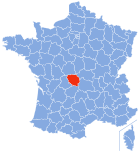 Lage von Creuse in Frankreich