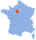 Lage von Eure-et-Loir in Frankreich