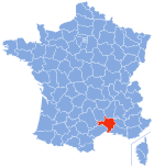 Lage von Gard in Frankreich