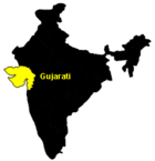 Verbreitungsgebiet von Gujarati