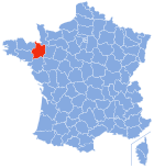 Lage von Ille-et-Vilaine in Frankreich