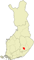 Lage von Juva in Finnland