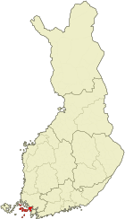 Lage von Väståboland in Finnland