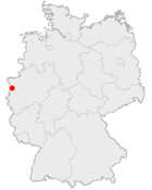 Lage des Fliegerhorstes in Deutschland