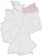 Karte Greifswald in Deutschland