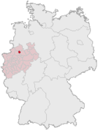 Lage von Münster in Deutschland