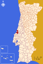 Position des Kreises Alcobaça