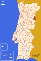Position des Kreises Almeida (Portugal)