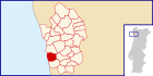 Lagekarte für Vila Chã