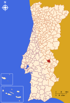 Position des Kreises Fronteira (Portugal)