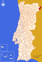 Position des Kreises Miranda do Douro