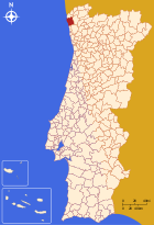 Position des Kreises Viana do Castelo