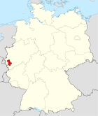Deutschlandkarte, Position des Kreises Düren hervorgehoben