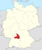 Lage der Region Heilbronn-Franken in Deutschland