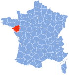 Lage von Loire-Atlantique in Frankreich