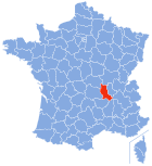 Lage von Loire in Frankreich