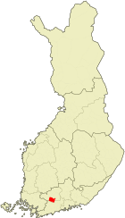 Lage von Loppi in Finnland