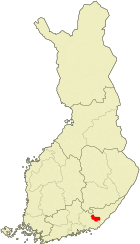 Lage von Luumäki in Finnland