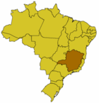 Lagekarte für Minas Gerais