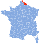 Lage von Nord in Frankreich