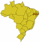 Lagekarte für Pernambuco