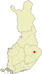 Lage von Polvijärvi in Finnland