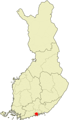 Lage von Porvoo in Finnland