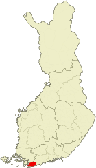 Lage von Raseborg in Finnland