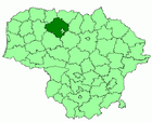 Lagekarte von Šiaulių rajono savivaldybė