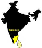 Verbreitungsgebiet von Tamil