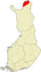 Lage von Utsjoki in Finnland