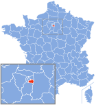 Lage von Val-de-Marne in Frankreich