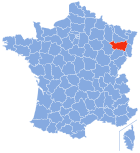 Lage von Vosges in Frankreich