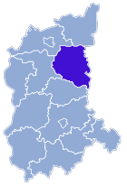 Lage des Powiat Międzyzrzecki