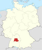 Lage der Region Stuttgart in Deutschland