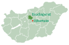 Lage von Újhartyán in Ungarn