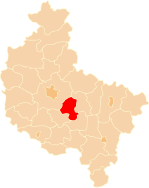 Karte des Powiat średzki