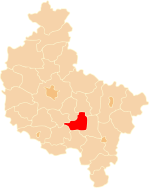 Karte des Powiat Jarociński