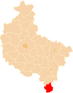 Karte des Powiat Kępiński