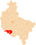 Karte des Powiat Leszczyński