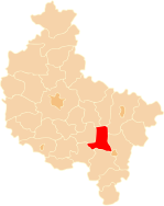 Karte des Powiat Pleszewski