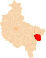 Karte des Powiat Turecki