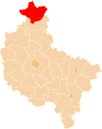Karte des Powiat Złotowski
