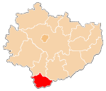 Karte des Powiat Kazimierski