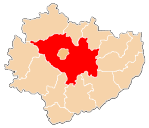 Karte des Powiat Kielecki