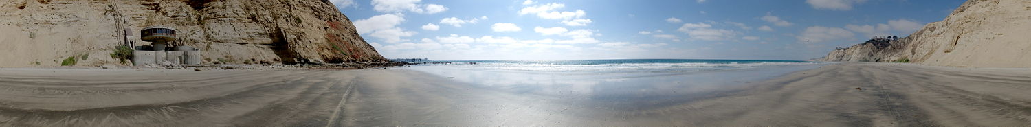 Panoramabild vom südlichen Black's Beach