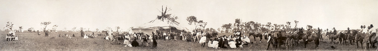 Sonnentanzversammlung von Cheyenne, ca. 1900.