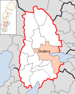 Lage der Gemeinde Örebro