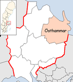 Lage der Gemeinde Östhammar