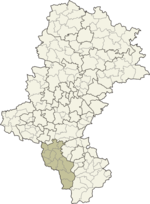Lage des Powiats in der Woiwodschaft